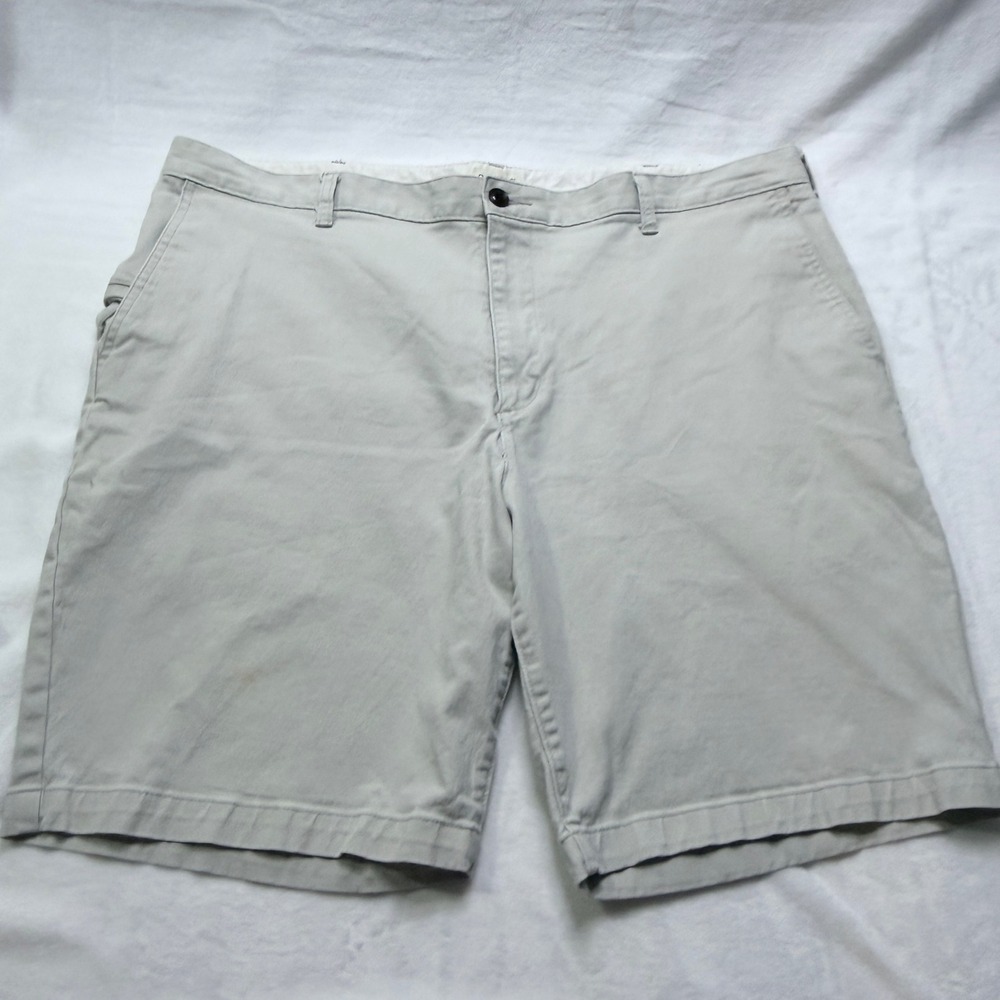Dockers‎ Chino Shorts Flat Front Light Gray Side Pocket W40 Flat Front Shorts